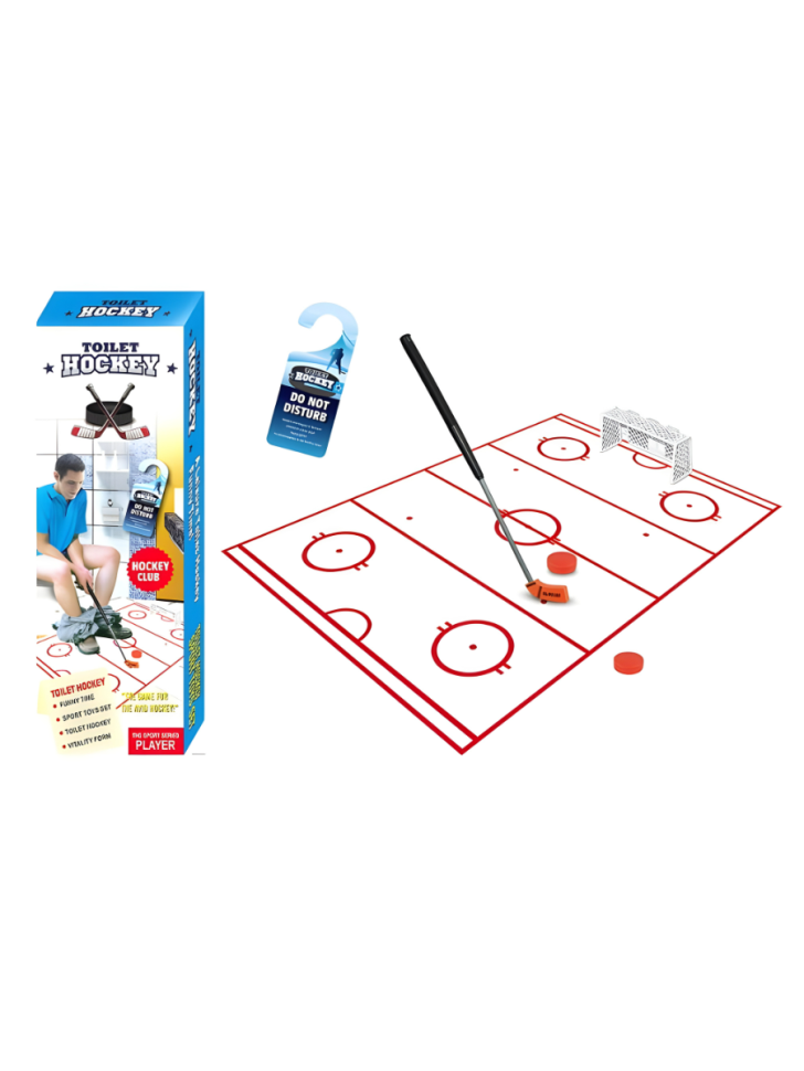 Нет бренда Набор игра для туалета "Хоккей" (поле клюшка шайбы)