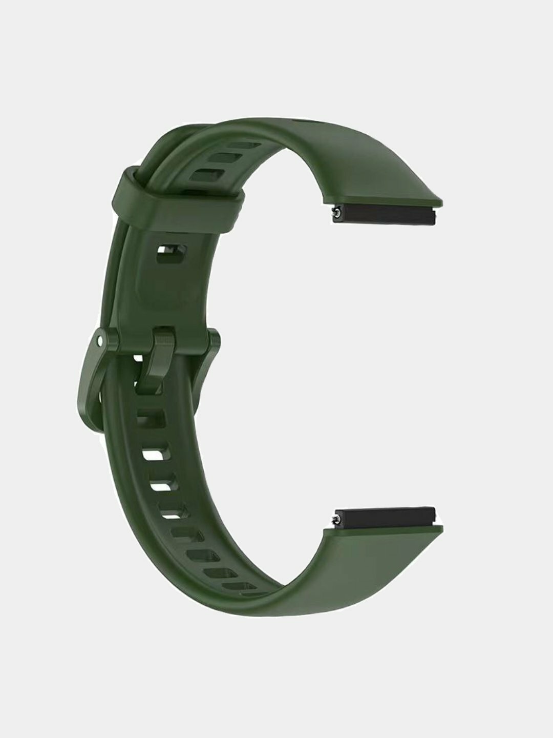 Силиконовый ремешок для Huawei Band 8, 9, 10 - прочный, мягкий и удобный, зеленый