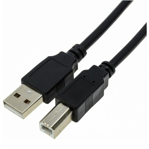 Кабель USB 2.0 для принтера USB (Type-A)-USB (Type-B) Длина: 1.5 м, черный onten кабель для принтера am bm usb 3 0 type a usb 3 0 type b 1 8м черный us106