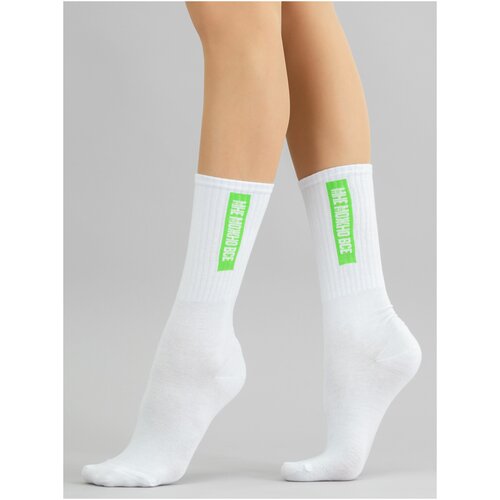 фото Носки giulia ws4 text strong 009 размер 36-38, bianco/jasmin (разноцветный)