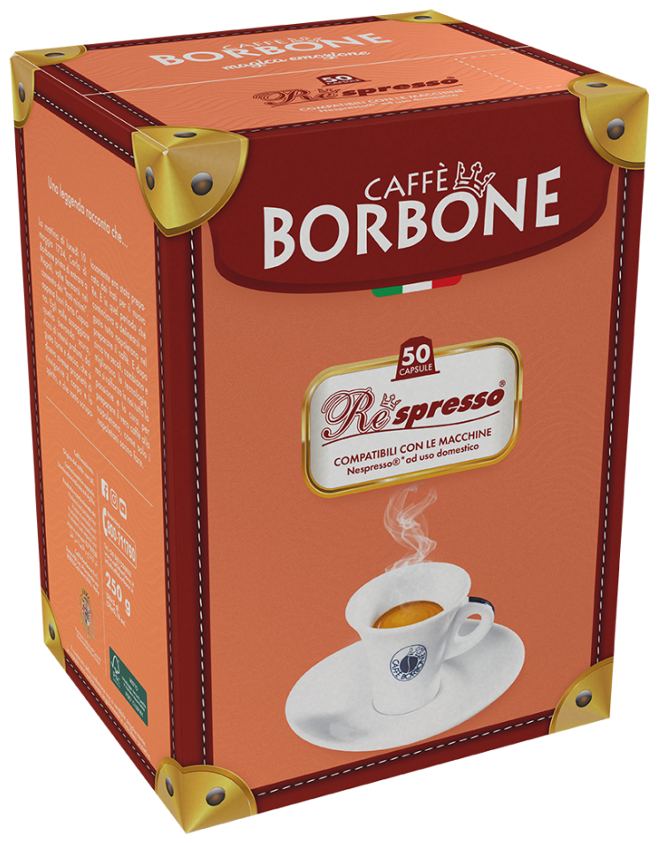 Кофе в капсулах Borbone Nespresso Capsule Respresso BLU (Blue), в капсулах для кофемашины Неспрессо, эспрессо, 50 штук - фотография № 1