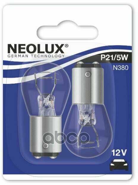 Автолампа Neolux N380-02B P21/5W(1157) 12V 21/5W Bay15d Original (Б2/20) Neolux арт. N38002B