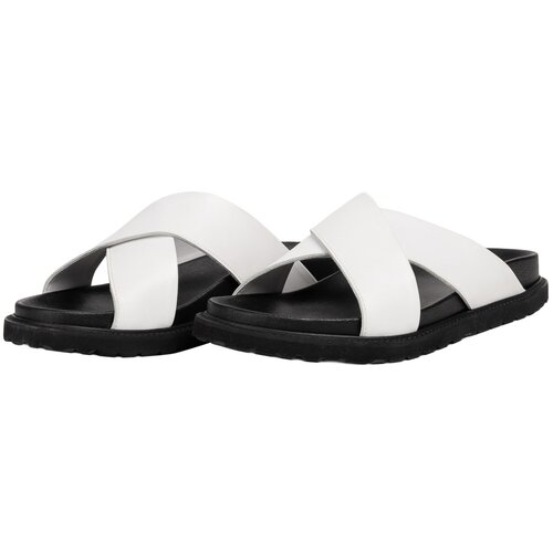 фото Шлепанцы cerruti 1881, натуральная кожа, размер 41, черный