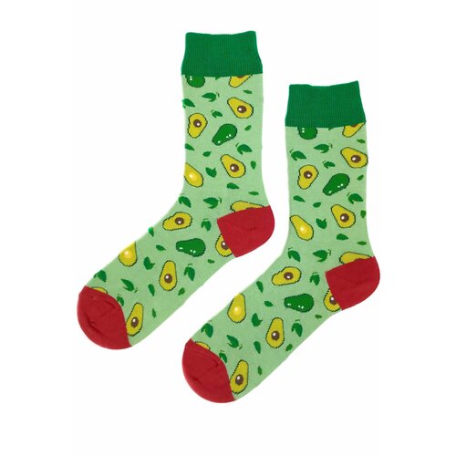 Носки  для девочек, размер 40, красный, зеленый