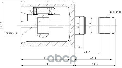 ШРУС Zikmar арт. Z87970R