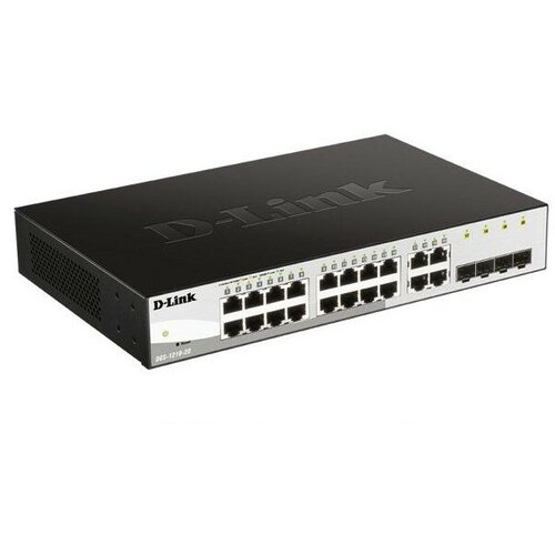 D-Link Сетевое оборудование DGS-1210-20 F2A Настраиваемый L2 коммутатор с 16 портами 10 100 1000Base-T и 4 комбо-портами 100 1000Base-T SFP