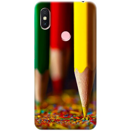 фото Ультратонкий силиконовый чехол-накладка для xiaomi redmi s2 с принтом "желтый карандаш" gosso