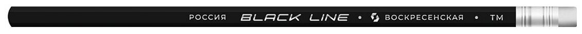 Карандаш граф. с ласт. Black Line 1-966, ТМ (HB)
