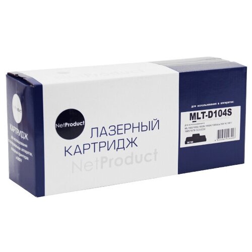 Картридж NetProduct 999010090252 совместимый Samsung MLT-D104S b/w (1500 стр.) картридж ps com совместимый эконом с samsung mlt d104s black