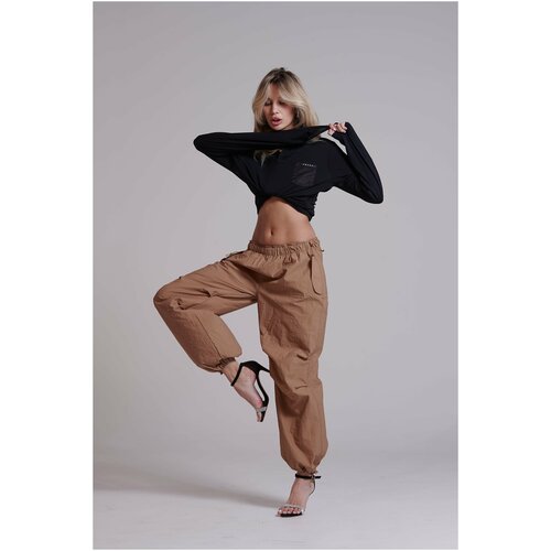 Женские брюки карго свободного кроя EASY WEAR , песочный