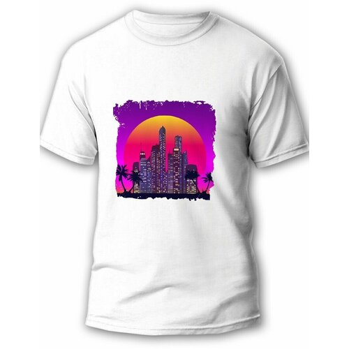 фото Футболка, размер l, белый будь на стиле