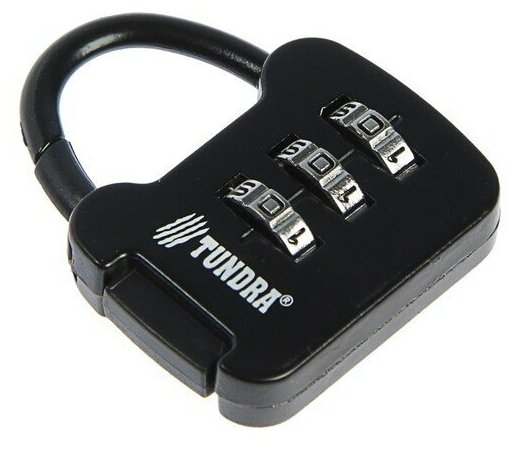 фото Замок навесной кодовый TUNDRA ZK001, черный