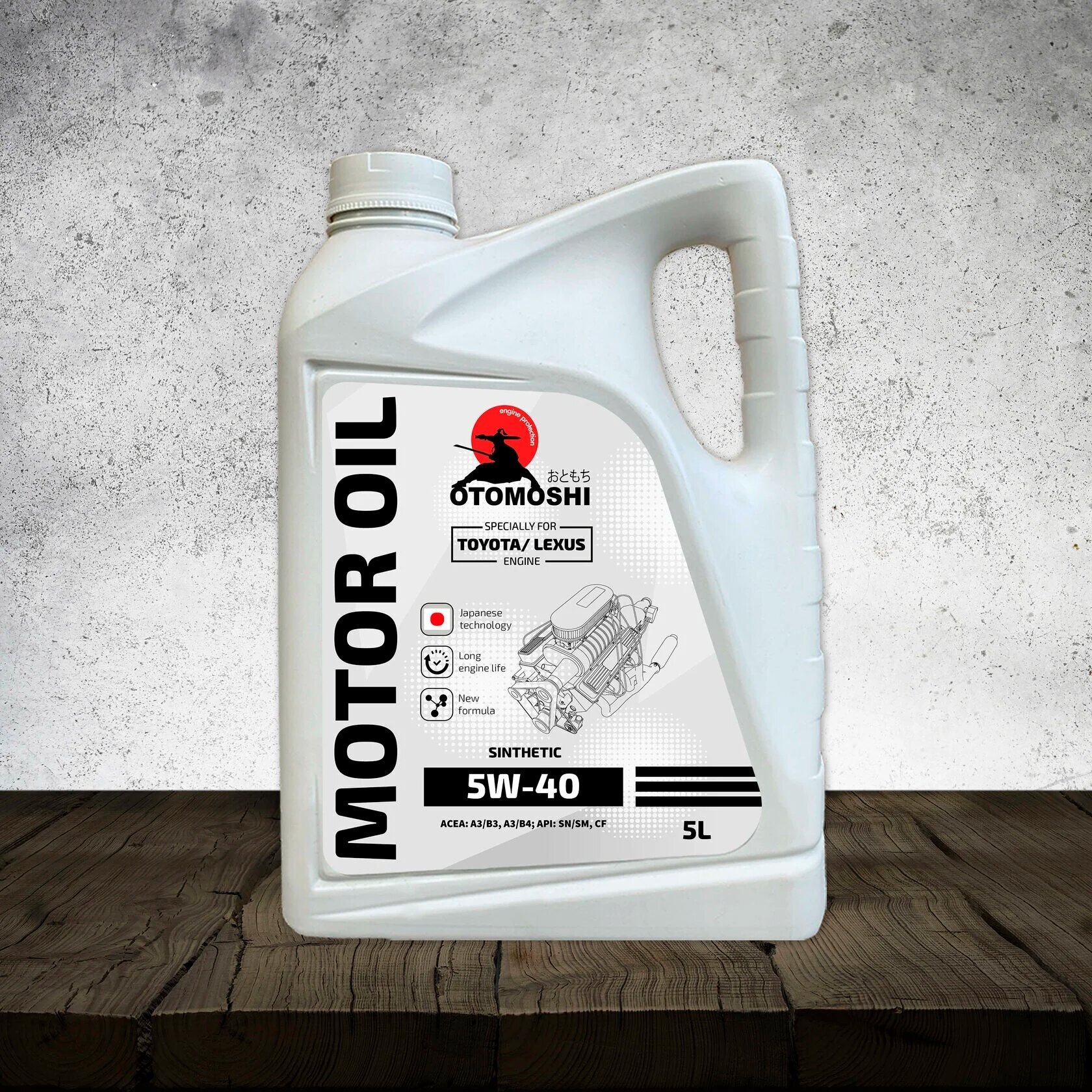 фото Масло моторное Otomoshi for TOYOTA/LEXUS SN/SM/CF SAE 5W40 5л.