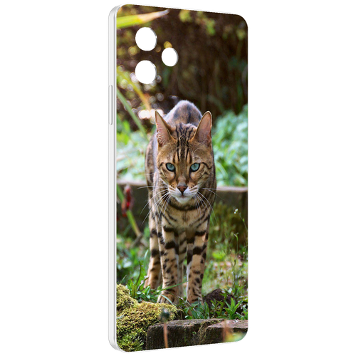 Чехол MyPads порода кошка бенгальская для Huawei Nova Y61 / Huawei Enjoy 50z задняя-панель-накладка-бампер