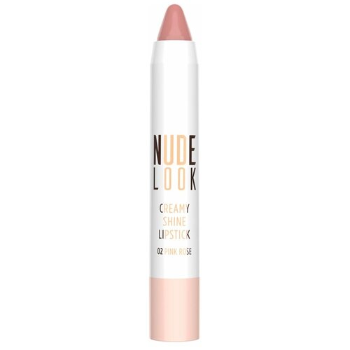 Golden Rose помада для губ Nude Look Creamy Shine, оттенок 02 pink rose помада для губ golden rose помада для губ nude look creamy shine lipstick