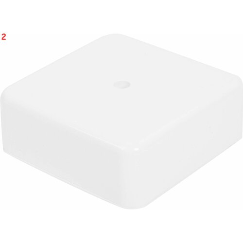Распределительная коробка открытая 75x75x28 мм 2 ввода IP20 цвет белый (2 шт.)