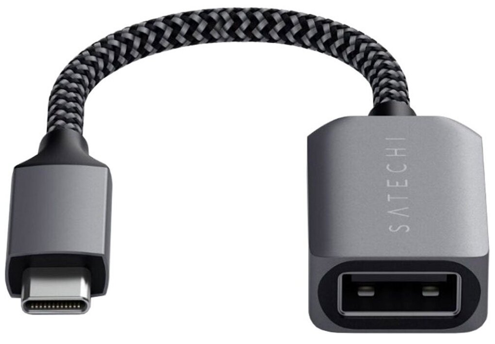 Кабель для планшета Satechi Кабель-адаптер USB-C to USB 3.0 Серый космос (ST-UCATCM)