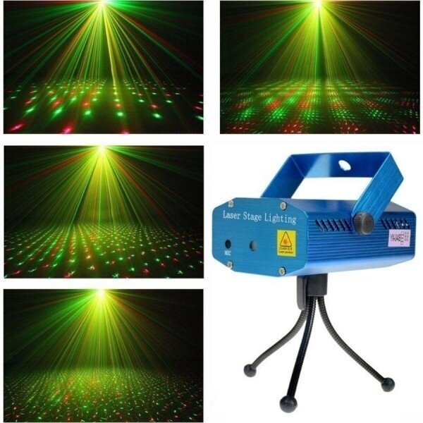 Лазерный проектор "Mini Laser Stage Lighting" звезды