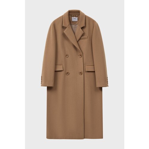 Пальто-пиджак  prav.da демисезонное, силуэт прямой, удлиненное, размер S, серый