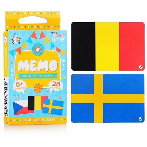 Обучающая игра Мемо Флаги (Европа) 04352 / 391745 настольная игра мемо флаги европа 04352 десятое королевство