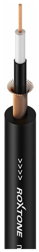 фото ROXTONE GC010/100 Black Кабель инструментальный на катушке, (100м. D 6мм, цвет синий, красный, черн