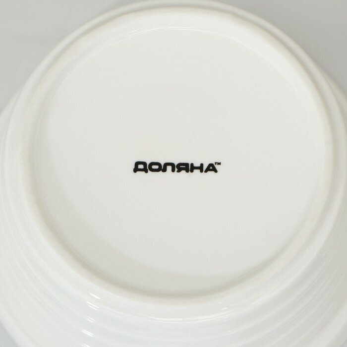Доляна Кастрюля из жаропрочной керамики Доляна «Бруно», 340 мл, 16×13,5×6 см, цвет белый - фотография № 4
