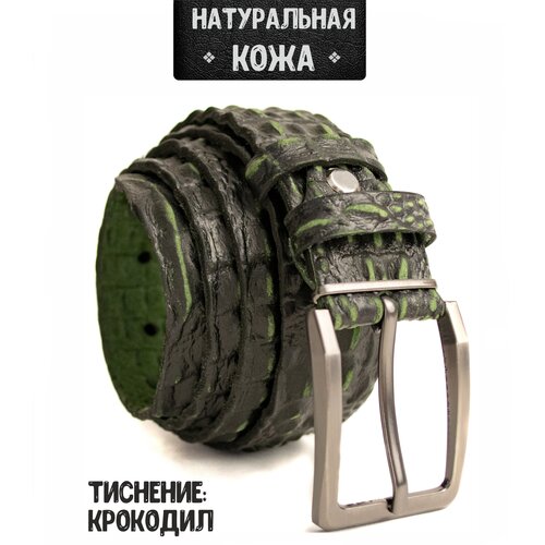 фото Ремень valkyrie studio, размер 120, зеленый