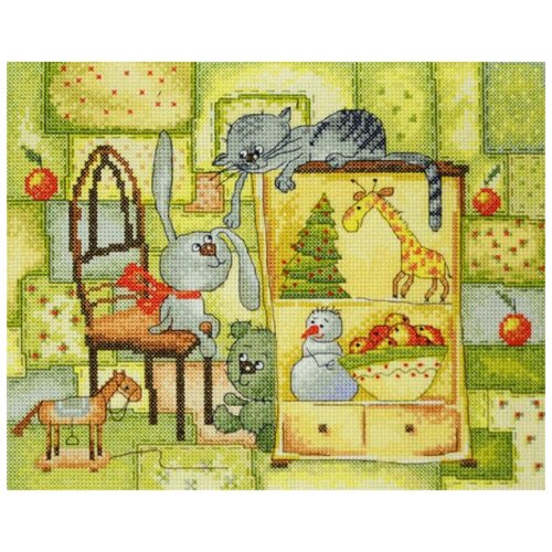 фото Набор для вышивания рождественское одеяло по рисунку в. кирдий 25 х 20 см марья искусница 15.001.18