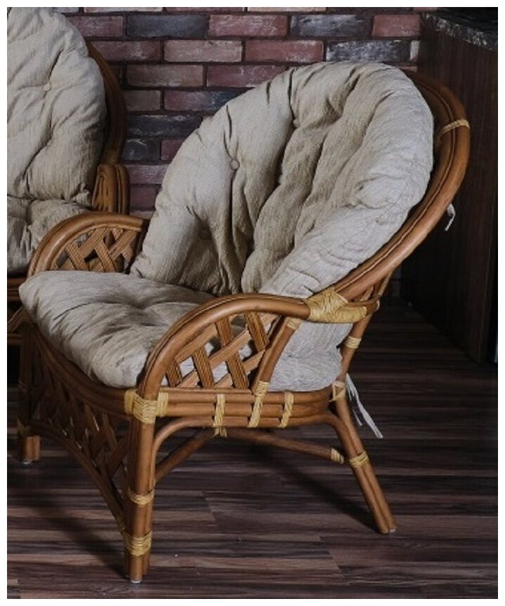 Кресло плетёное - фотография № 3