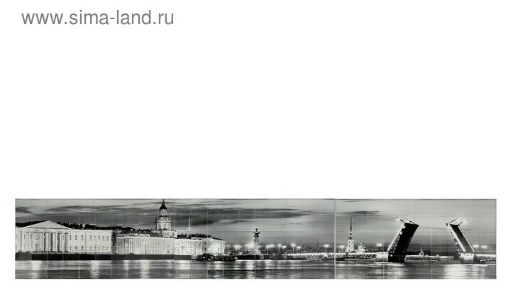 Панель ПВХ Плитка санкт-петербург в 3 частях 964х484 мм х 3 шт - фотография № 5