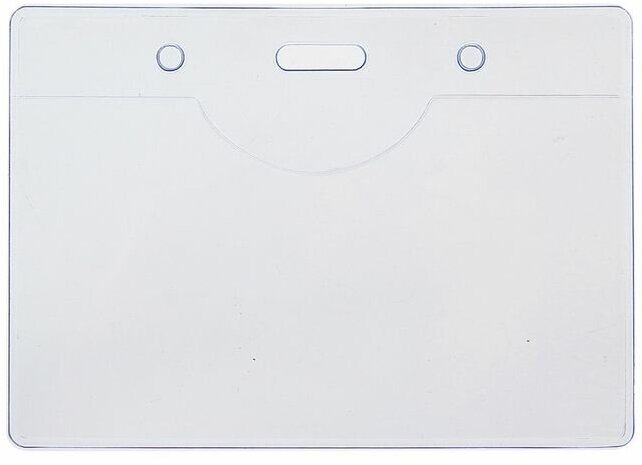 Бейдж-карман горизонтальный (внешний 98 х 70 мм) (внутренний 93 х 53 мм) 20 мкр 50 штук