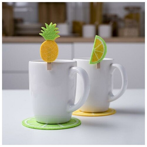 Доляна Набор декоративных прищепок Фрукты 6 шт фетрдерево 436₽