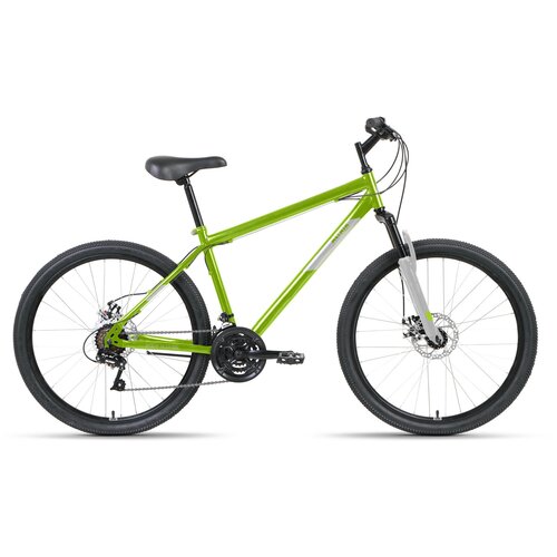 Велосипед ALTAIR MTB HT 26 2.0 D (26 21 ск. рост. 19) 2022, зеленый/серый, RBK22AL26115