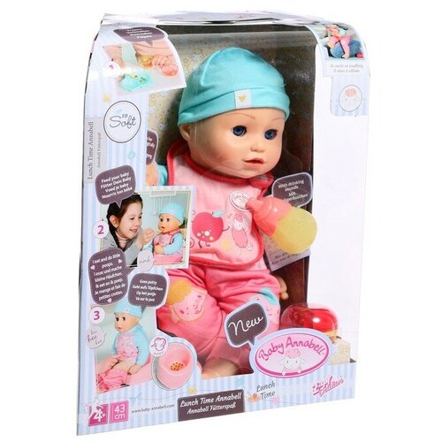 Кукла многофункциональная Baby Annabell Время обеда, 43 см 702-987