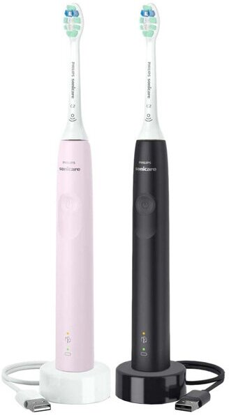 Набор электрических зубных щеток Philips / HX3675/15 Pink&Black
