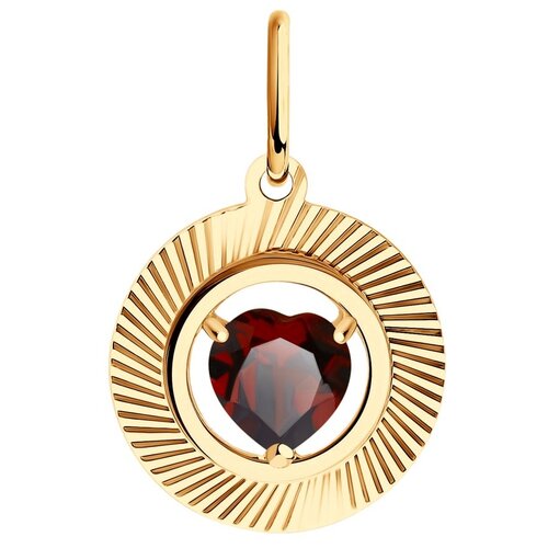 фото Подвеска diamant из золота с гранатом 51-330-01326-2