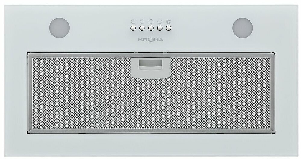 фото Встраиваемая вытяжка Krona LUISA 600 Glass PB (белое стекло)