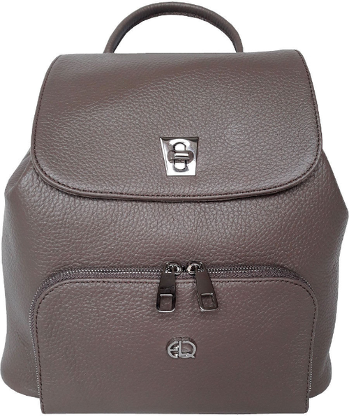 Рюкзак Elegant Quality, фактура зернистая, коричневый