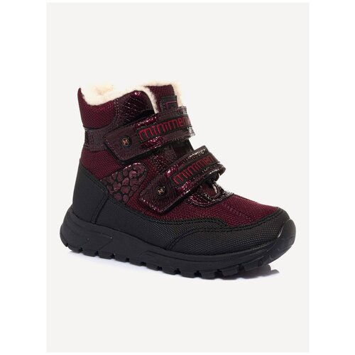 фото Ботинки зимние minimen, ж цвет бордовый, размер 22