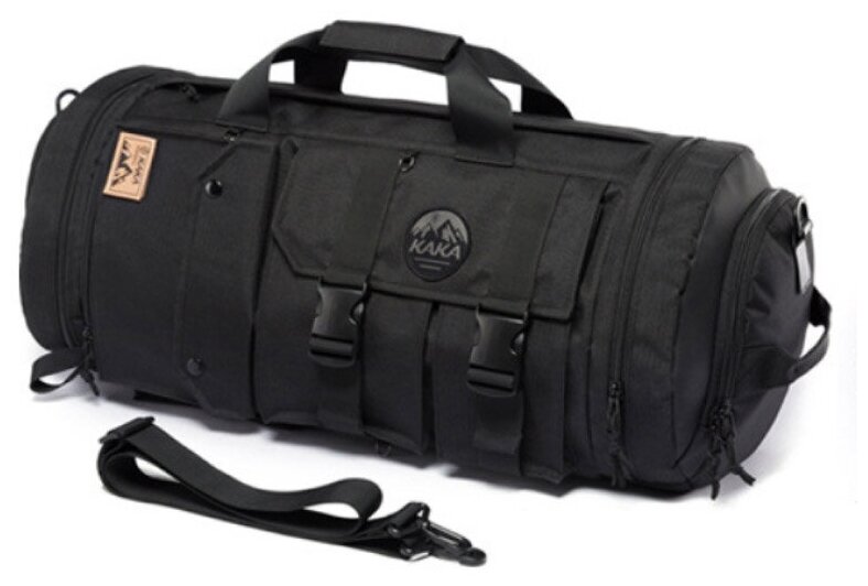 Дорожная сумка рюкзак трансформер KAKA KA-1990 черная - фотография № 8