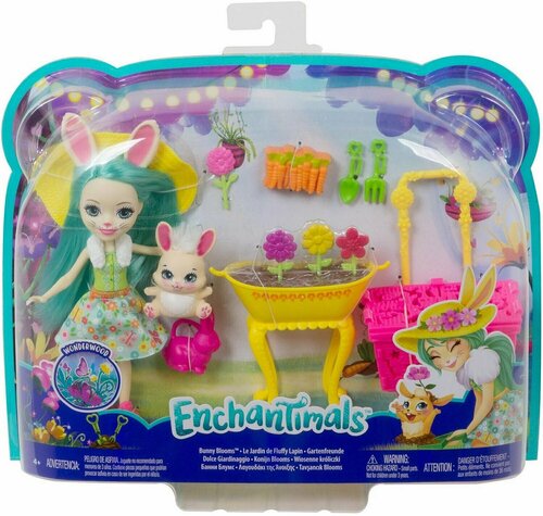 Enchantimals Флаффи Кроля и Моп в саду