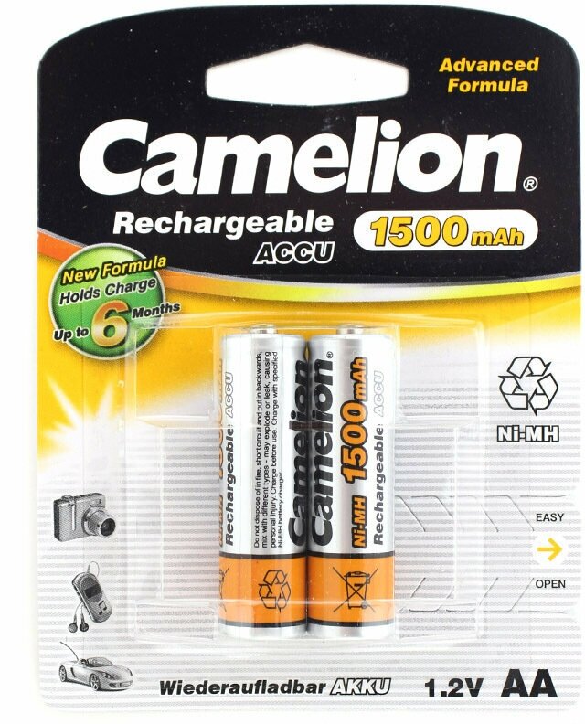 3510 Аккумулятор R6 NI-MN 1500мА.ч BP-2 (блист.2шт) Упаковка (2 шт.) Camelion - фото №7
