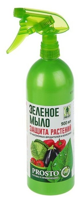 Зеленое мыло жидкое, калийное Prosto, 900 мл - фотография № 1
