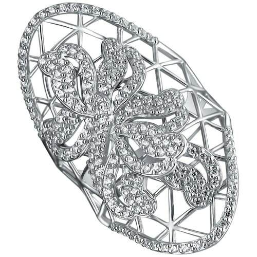 фото Эстет кольцо с 184 фианитами из серебра н11к152706, размер 17.5