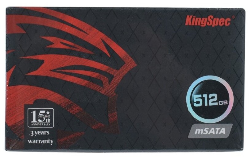 Накопитель SSD KingSpec 512Gb mSATA (MT-512) - фото №4