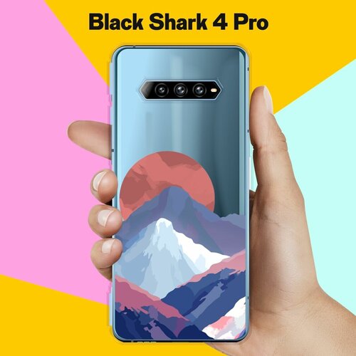 Силиконовый чехол на Xiaomi Black Shark 4 Pro Горы / для Сяоми Блэк Шарк 4 Про