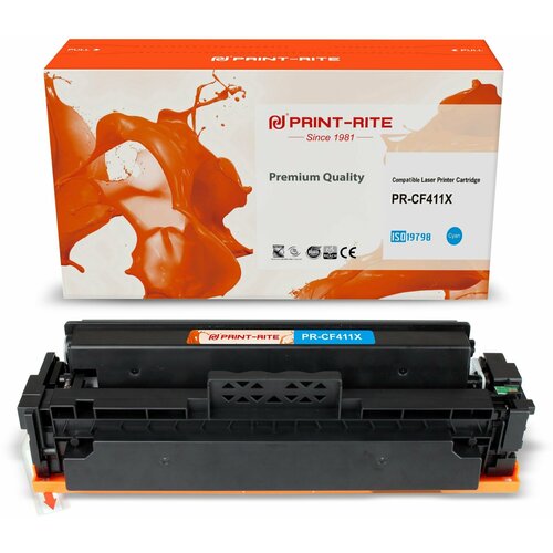 Картридж лазерный Print-Rite TFHAXHCPU1J PR-CF411X CF411X blue ((5000стр.) для HP LJ M452DW/DN/NW M477FDW/M477FDN/M477FNW) (PR-CF411X)