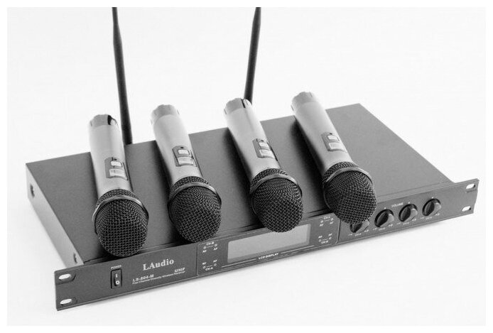 LS-804-MH Вокальная радиосистема 2 ручных передатчика 2 головных микрофона LAudio