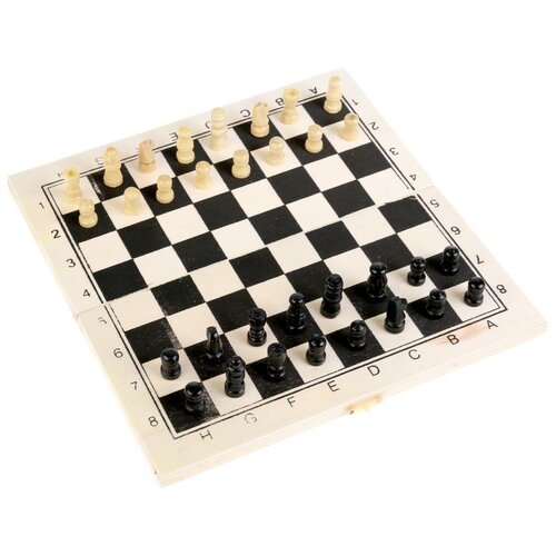 Игра Шахматы, дерево, 14,5х4,8х3 см. арт D22036