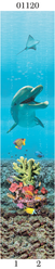 Стеновые ПВХ панели PANDA «Подводный Мир 1» 01120 Панно